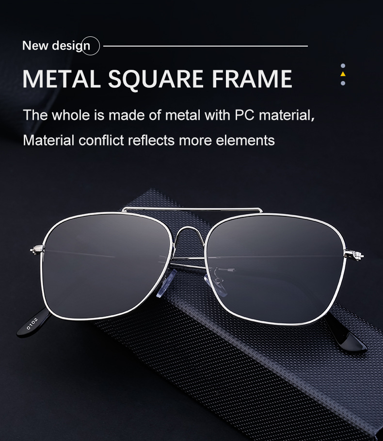 Verres réfléchissants européens et américains, lunettes de soleil, lunettes de soleil en boîte à la mode pour hommes, miroirs extérieurs à la mode pour hommes, nouvelle collection 2024_voghion.com