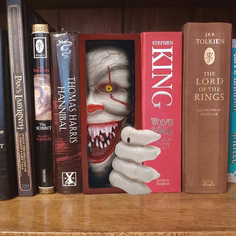 Cross-border Demon Bookmark Book Return Soul Bookmark Horror Decoration Book Statue Crafts Atmosphere Dress-up Resin Ornaments