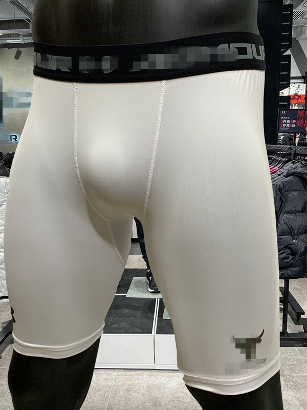 Niu Tou メンズ フィットネス バスケットボール トレーニング 陸上競技 体力テスト 5点パンツ 高弾性速乾生地 タイト スポーツ レギンス|undefined