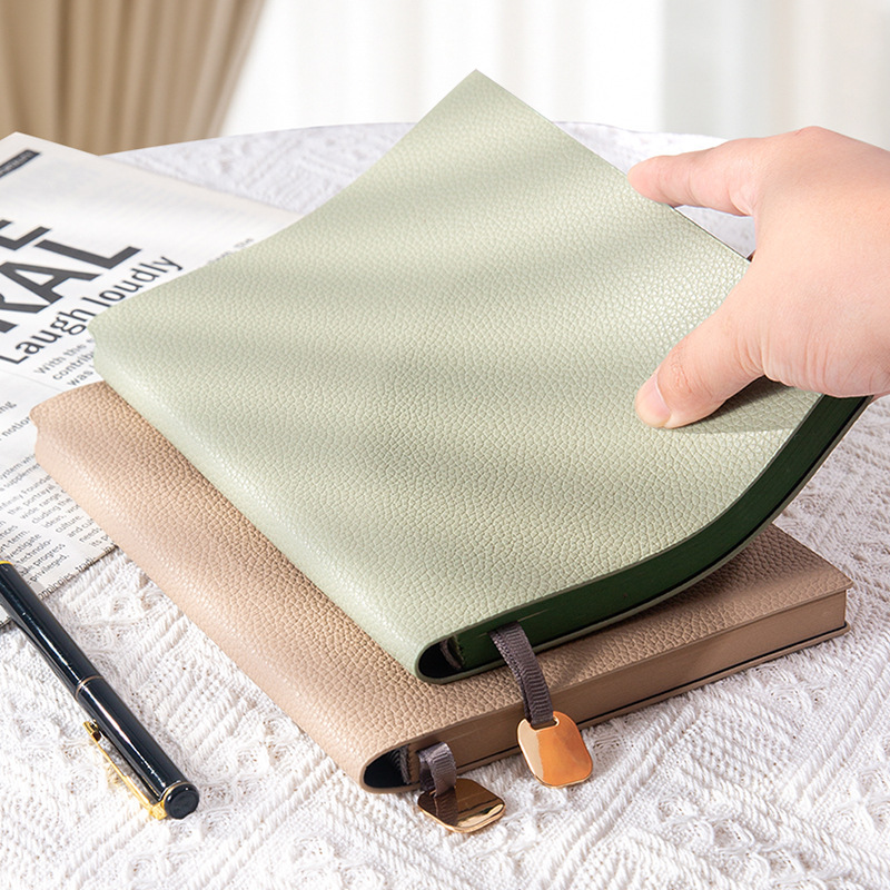 Litchi Pattern A5 Business Notebook Corporate Office Diary High-Value Soft Leather Notepad Custom Logo Litchi Pattern A5 Business Notebook Corporate Office Diary High-Value Soft Leather Notepad Custom Logo
