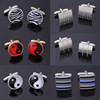 Amazon Europe and America high-grade French man Cufflinks laser shirt Cuff Taiji Eight trigrams Enamel Sleeve nail wholesale