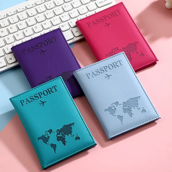 New cross-border explosive passport protection case pu passport holder ticket holder in stock wholesale factory direct passport bag