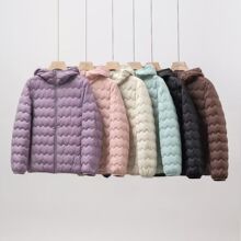 轻薄云朵白鸭绒羽绒服短款大衣内搭打底内胆连帽秋冬新款宽松外套