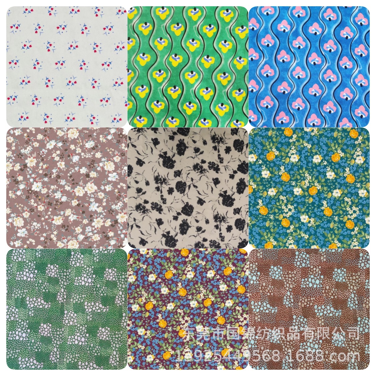 秋冬新款印花布 全棉斜纹21支骑兵斜印花 童装女装服装面料