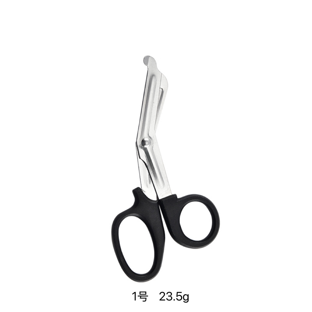 Tijeras de gaza de acero inoxidable portátiles al aire libre tijeras de vendaje de codo casero accesorios de bolsa de emergencia tijeras al por mayor