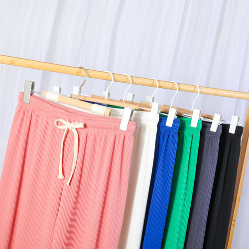 Women's High-Waist Wide-Leg Straight Leg Loose Drop-In Pants with Serpent Bone Pattern Casual Ground-Length Trousers