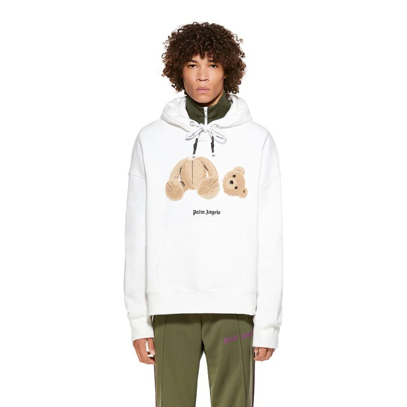 Long-Term Palm Palm Angel Angels Beheaded Bear Sweatshirt Towel Loose Teddy Bear Hoodie for Men and Women
