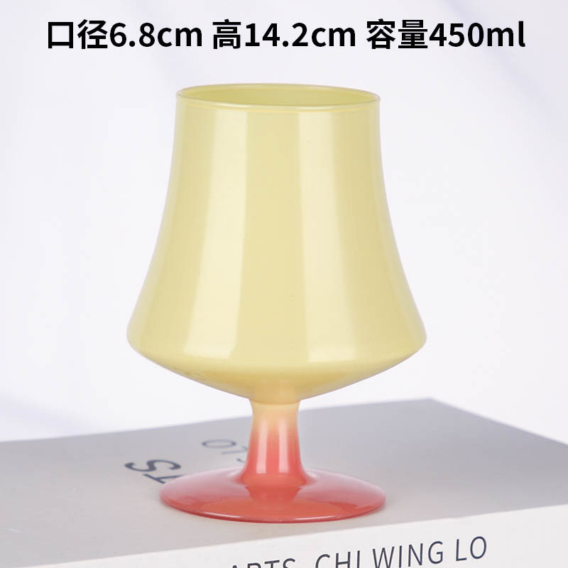 Sunset Cup ceremonial de alto aspecto ins mid-Ancient en forma de lámpara de vidrio de cóctel de vidrio copa de champán