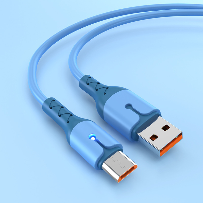 Huawei Honor Apple 携帯電話に適したライト付きスポット液体ソフト接着剤データケーブル 6A 拡張 USB 高速充電ケーブル|undefined
