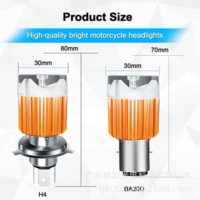 headlight H4BA20DP15D four-color conversion – Motorcycle headlights, headlights