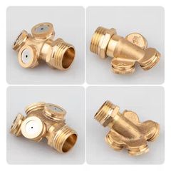 Spray gun accessories full copper multi-style atomizing nozzles gardening watering dust removal cooling agricultural spray nozzles 4/16 inch