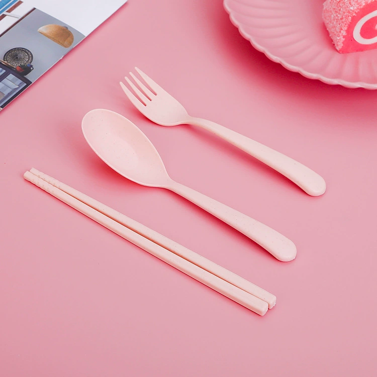 Creative tableware, set, handheld children's chopsticks for traveling, 3 piece set, Birthday gift, wholesale
