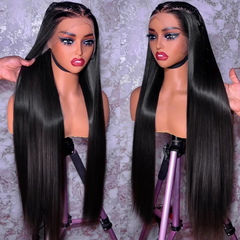 300g Weight Full Head Wigs Wig & Hair Extension Type Wigs Wig Accessories Long Straight Hair Wig Hairstyle Real Hair Hair Material Party, Street Occasion Women's Gender Elegant, Simple Style Style Women's Elegant Simple Style Party Street Real Hair Long Straight Hair Wigs 6