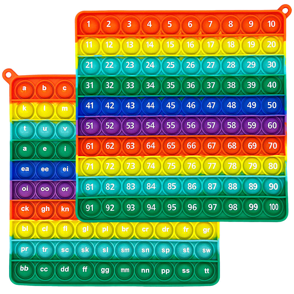1-100 및 음성 알파벳 (싱글 및 양면 17.5cm)
