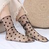Factory explosion Korean version of lace fishing network Ge diamond -shaped mid -cylinder sexy hollow ladies pile net yarn socks wholesale