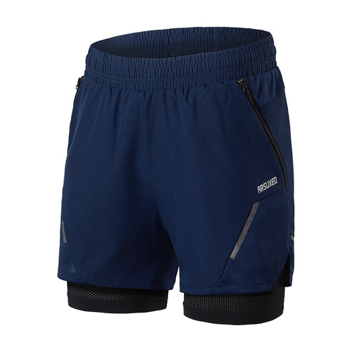 Aisu Oxia outdoor sports running fitness shorts men's breathable, anti-glare, anti-wear, quick-drying and sweat-absorbent cross-border B210