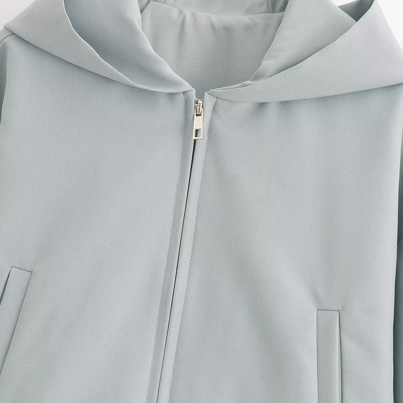 Dammekleeder 2024 Hierscht Wanter neie Stil einfach a modesch Kapuzen kuerz Jackett_voghion.com