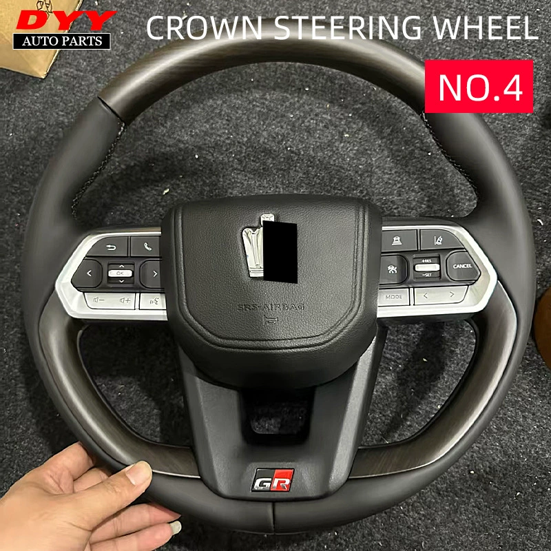 Подходит для рулевого колеса Crown Toyota (старые и новые серии), рулевое колесо из карбона, рулевое колесо из персикового дерева для CROWN