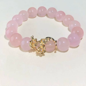 14K Gold-Filled Color-Preserving Crystal DIY Accessories Flower-Shaped Running Ring Spacer Bead Ring Bracelet Necklace Handmade Material Accessories