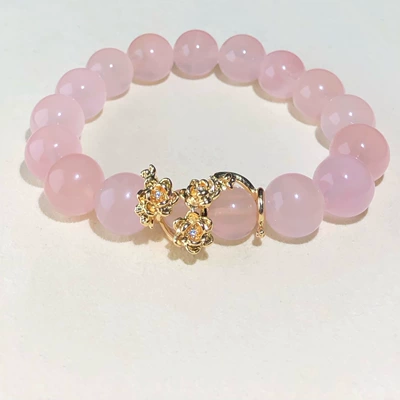 14K Gold-Filled Color-Preserving Crystal DIY Accessories Flower-Shaped Running Ring Spacer Bead Ring Bracelet Necklace Handmade Material Accessories
