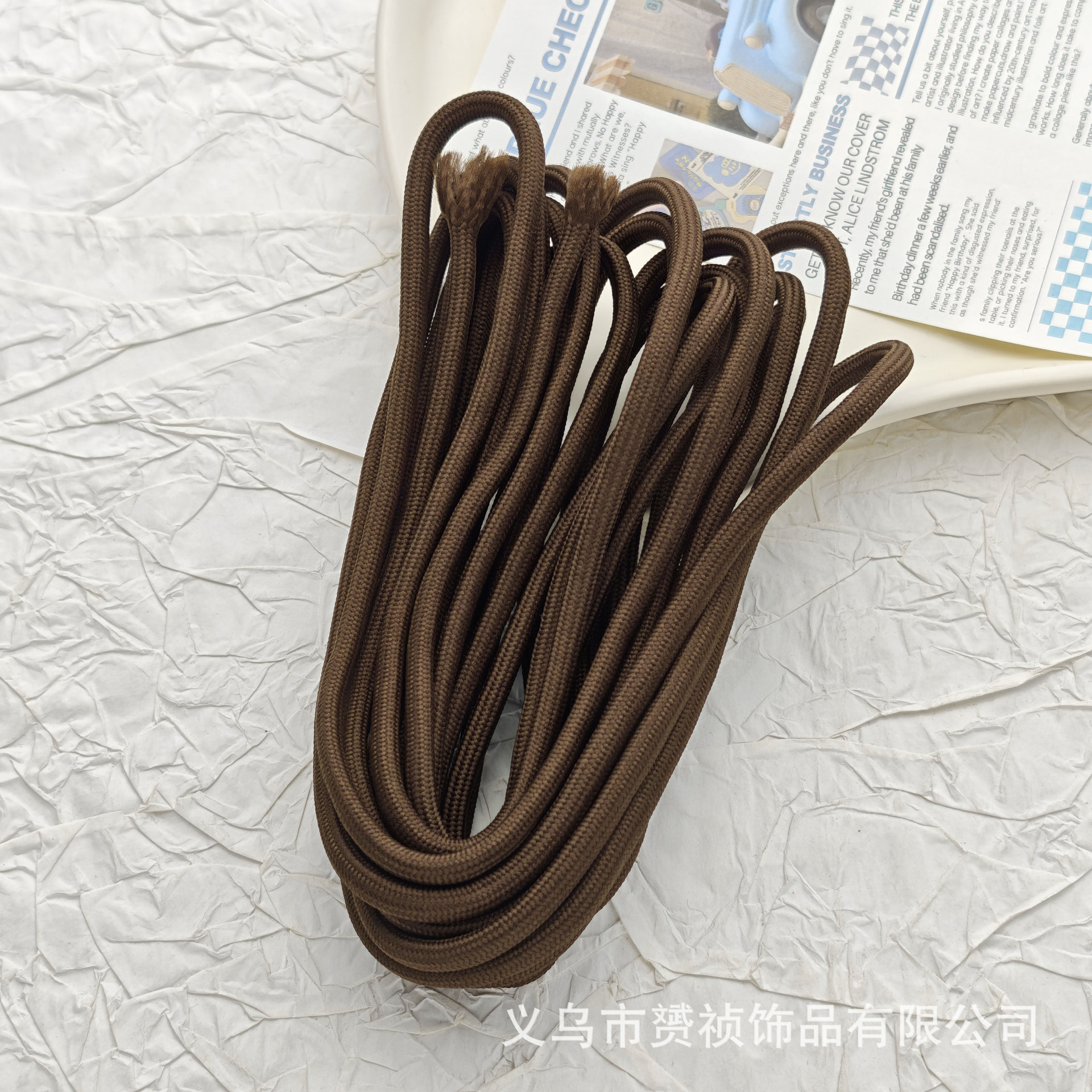 Cuerdas trenzadas de poliéster de color DIY accesorios accesorios de joyería hechos a mano cuerdas de cuentas de teléfono móvil llavero colgante paquete de material de cuerda