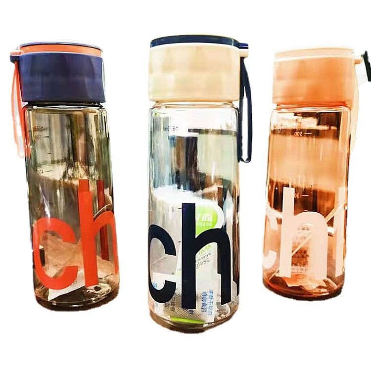 Baijia nuevos deportes al aire libre taza de agua PC taza de té de plástico cuerda portátil taza de plástico de regalo de publicidad