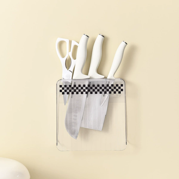 Wall-mounted knife holder Transparent