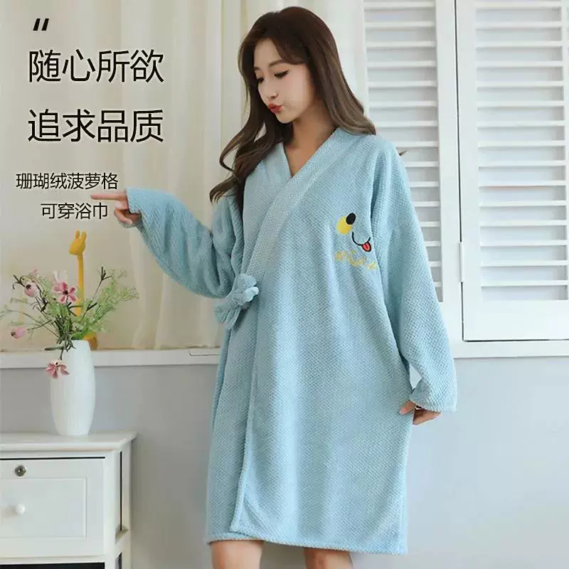 Банное полотенце, халат, женский домашний халат, чем чистый хлопок, впитывающий халат, взрослые могут носить банную юбку, банная накидка 2023, новый стиль