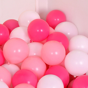 Weng Kai Valentine's Day Color Wedding Rose Red Pink White Birthday Decoration Thickened Matte Balloon 10 Inch 12 Inch