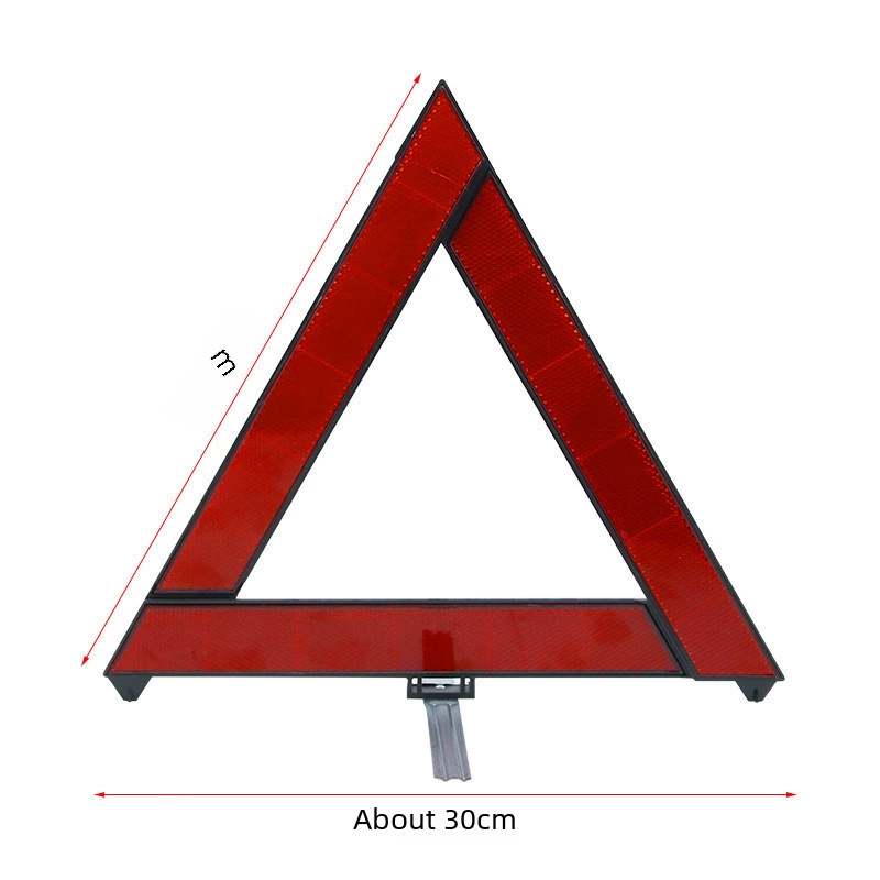 Retroreflective corner frame for car, signboard, folding tripod, triangle, parking rack