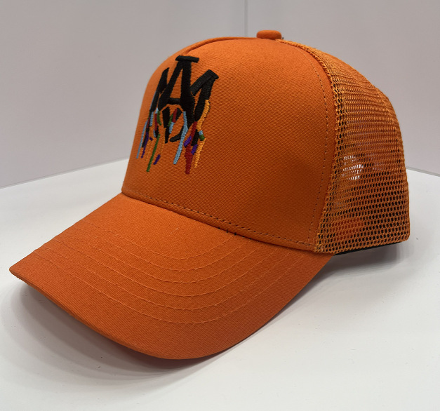 AMIRI estilo de calle para hombres y mujeres con el mismo sombrero de béisbol tendencia de protección solar sombrero de béisbol bordado de verano un cabello