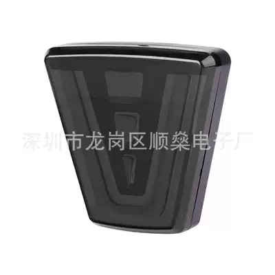 New car lights V-shaped burst Brake light - black-shell