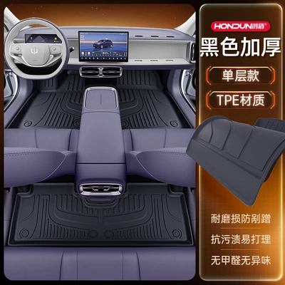Modelə uyğun ayaqaltı Tpe2025 New Car Main and - single-layer-floor-mat-black-thickened-economical-and-ordinary-style