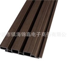 户外塑木装饰外墙板木塑墙体装饰板立体墙饰拉丝表面共挤园林建材