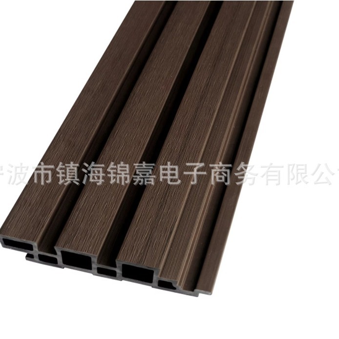 户外塑木装饰外墙板木塑墙体装饰板立体墙饰拉丝表面共挤园林建材