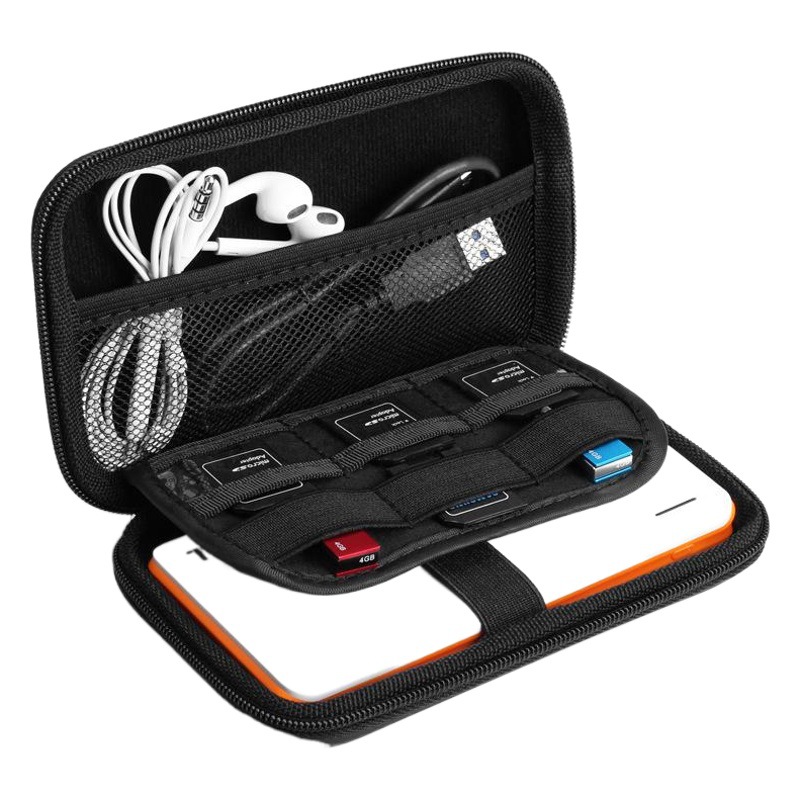 Estuche Organizador de Accesorios Digitales de EVA, Portátil y Resistente a la Compresión, para Disco Duro Móvil