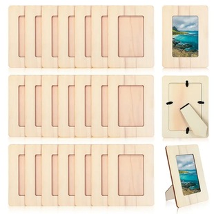 Children's Painting Wooden Photo Frame Can Be Made by Yourself DIY Painting Template Creative Wooden Crafts Wooden Photo Frame 6inch Frames