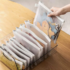 A4 file bag transparent mesh bag zipper bag file bag information ticket waterproof student exam paper bag wholesale