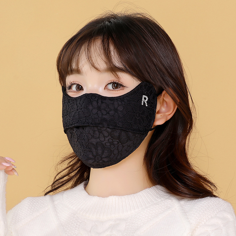 3D立体保暖口罩女秋冬季高颜值透气加厚防寒防风防冻骑行护脸面罩|undefined