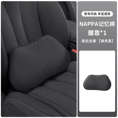 Headrest – cushion - lumbar-support-noble-black-single