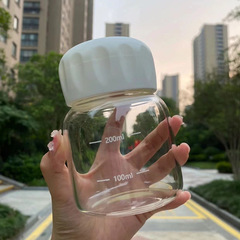 ミニ太っちょガラスカップ インス風水カップ ミルクコーヒーカップ 携帯用分割包装漢方薬カップ お土産ギフトカップ