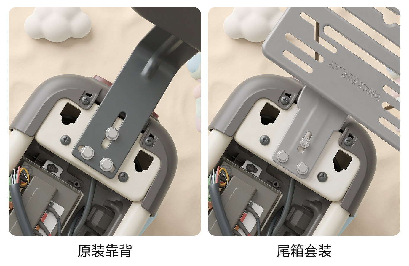 Tail Box for Electric Scooters: Yadea, Aima, and Tailg Universal Electric Scooter Trunk with Large Capacity and Backrest Storage Box
