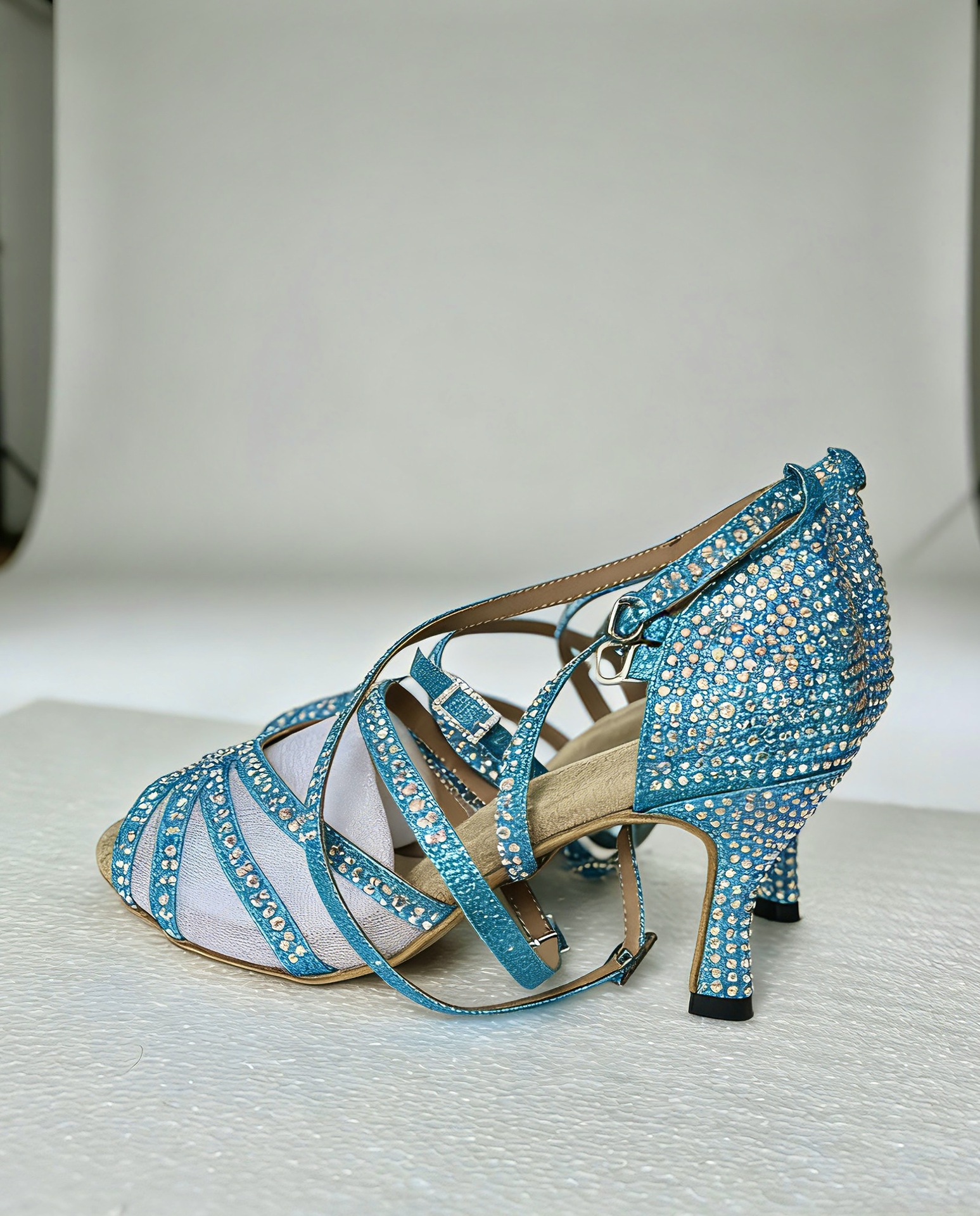 Nuevos zapatos de baile latino para adultos, zapatos de baile de diamantes chinos, zapatos de baile latino americanos con suela suave, tango