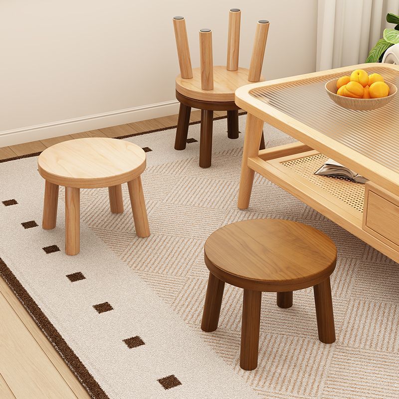 矮凳实木小板凳橡胶木小圆凳松木方形凳梯凳钓鱼凳洗衣凳换鞋凳子