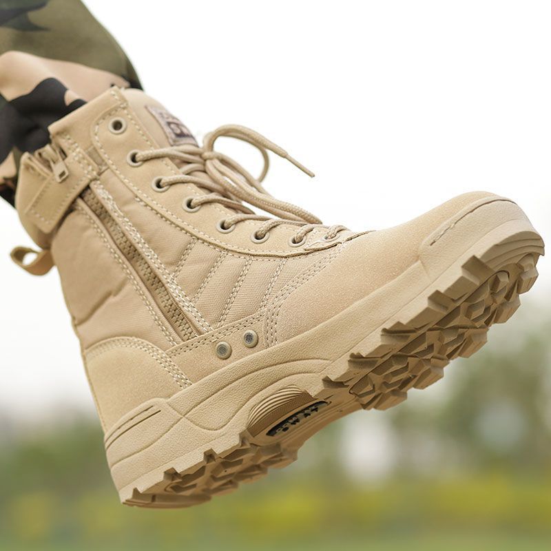 Botas de combate, zapatos de montaña, zapatos tácticos para hombres y mujeres, primavera y verano, zapatos de entrenamiento ultraligeros al aire libre, zapatos de altura transpirables, botas Martin