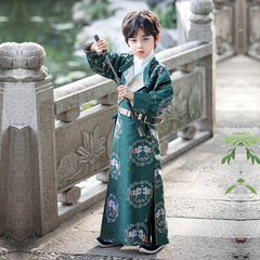 Hanfu boys spring and autumn boys' improved Chinese school uniforms children's chivalrous costumes Chinese style handsome performance suits wholesale