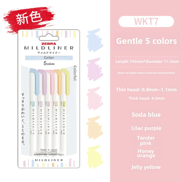 Set, new color, 5 colors