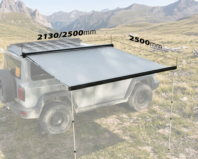Car Side Canopy, Side Awning, Sunshade, Suv Car Side Tent, Car Roof Tent, Outdoor Car Aluminum Alloy Sunshade