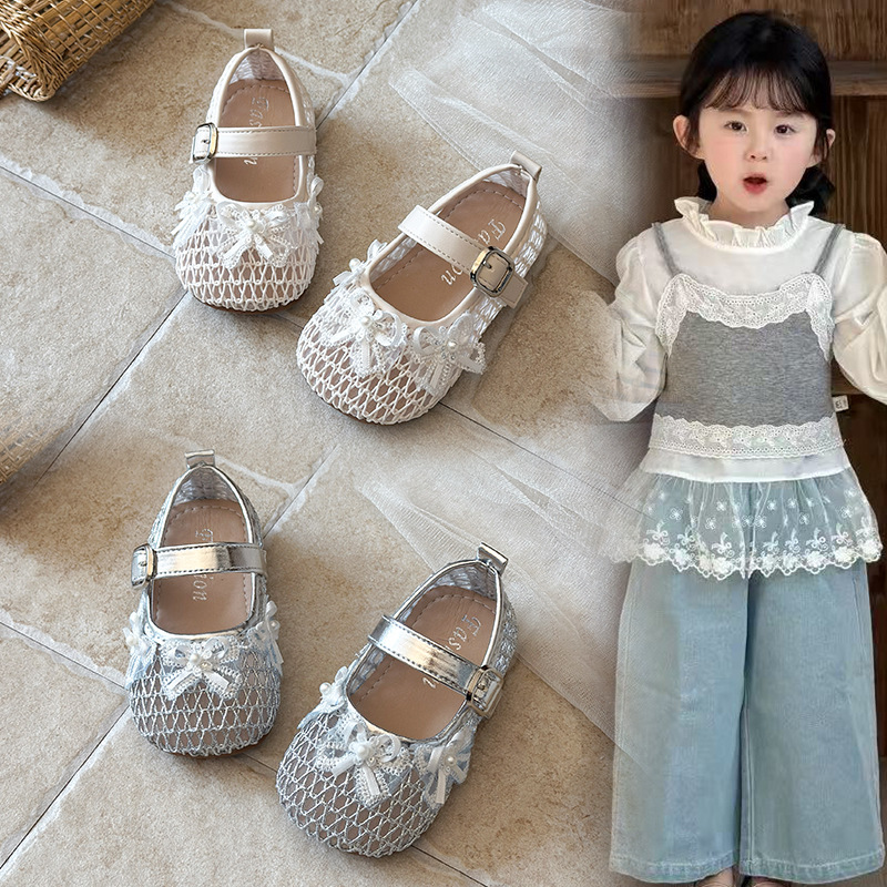 Niños a través de la red 2026 verano nuevas niñas zapatos princesa zapatos de bebé con suela suave zapatos Lefour image 1