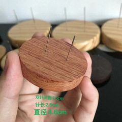 直销毛线娃娃玩偶站立底座带针支架实木